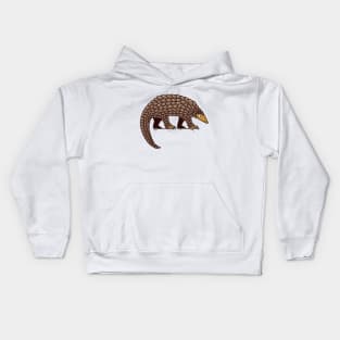 Pangolin Illustration Kids Hoodie